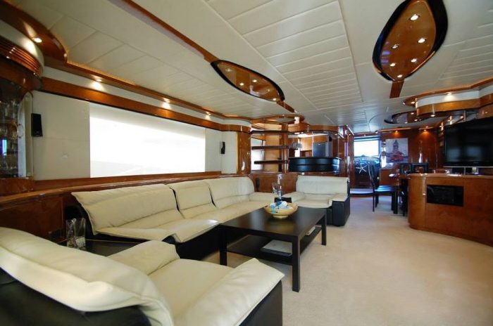 Luxury yacht inside