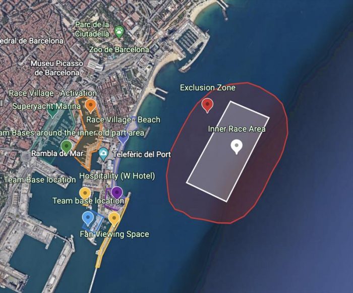 Barcelona america's cup regatta area