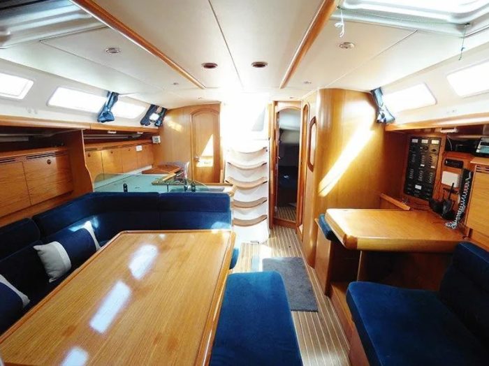 inside the boat for 12 people barcelona